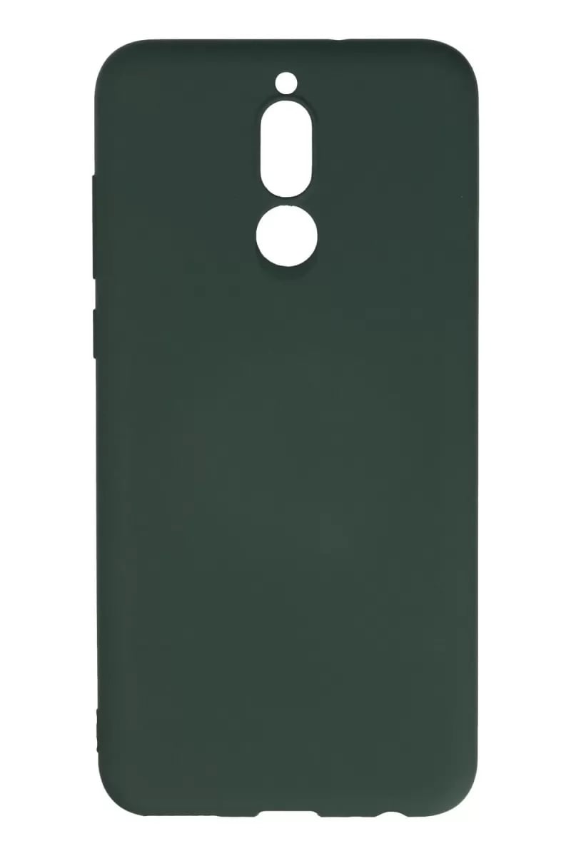 Huawei Mate 10 Lite Kılıf Nano içi Kadife Silikon - Koyu Yeşil