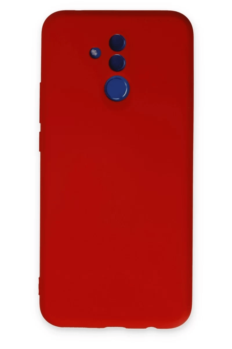 Huawei Mate 20 Lite Kılıf Nano içi Kadife Silikon - Kırmızı