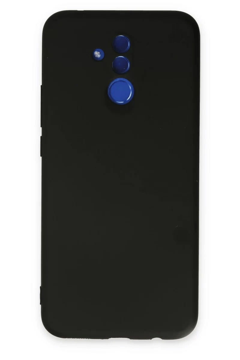 Huawei Mate 20 Lite Kılıf Nano içi Kadife Silikon - Siyah