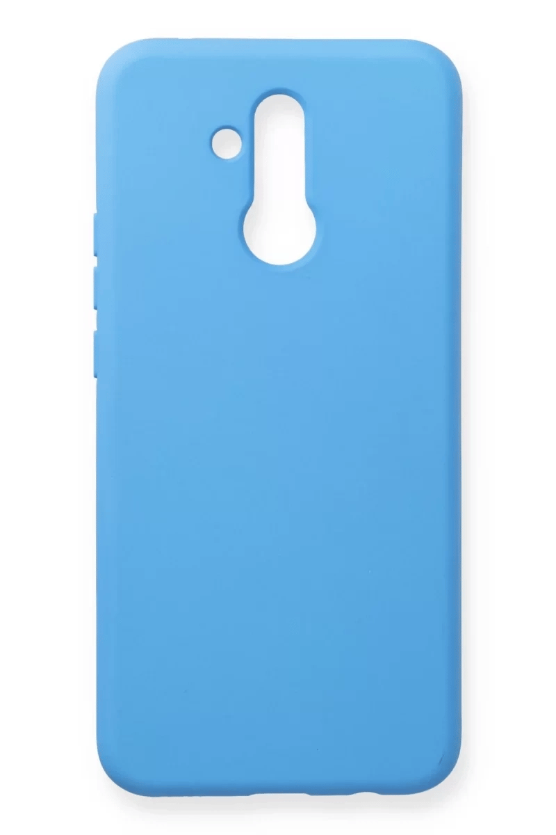 Huawei Mate 20 Lite Kılıf Nano içi Kadife Silikon - Mavi
