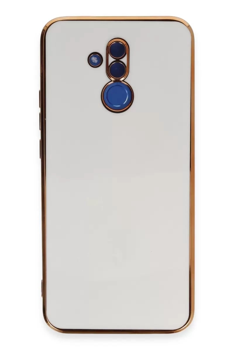 Huawei Mate 20 Lite Kılıf Volet Silikon - Beyaz