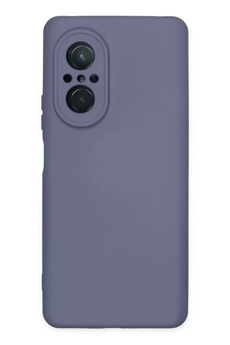 Huawei Nova 9 SE Kılıf Nano içi Kadife Silikon - Gri
