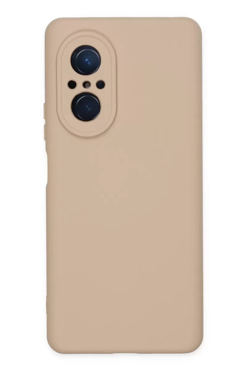 Huawei Nova 9 SE Kılıf Nano içi Kadife Silikon - Pudra
