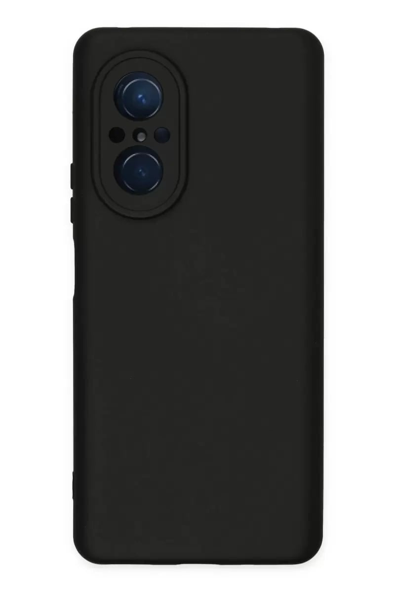 Huawei Nova 9 SE Kılıf Nano içi Kadife Silikon - Siyah