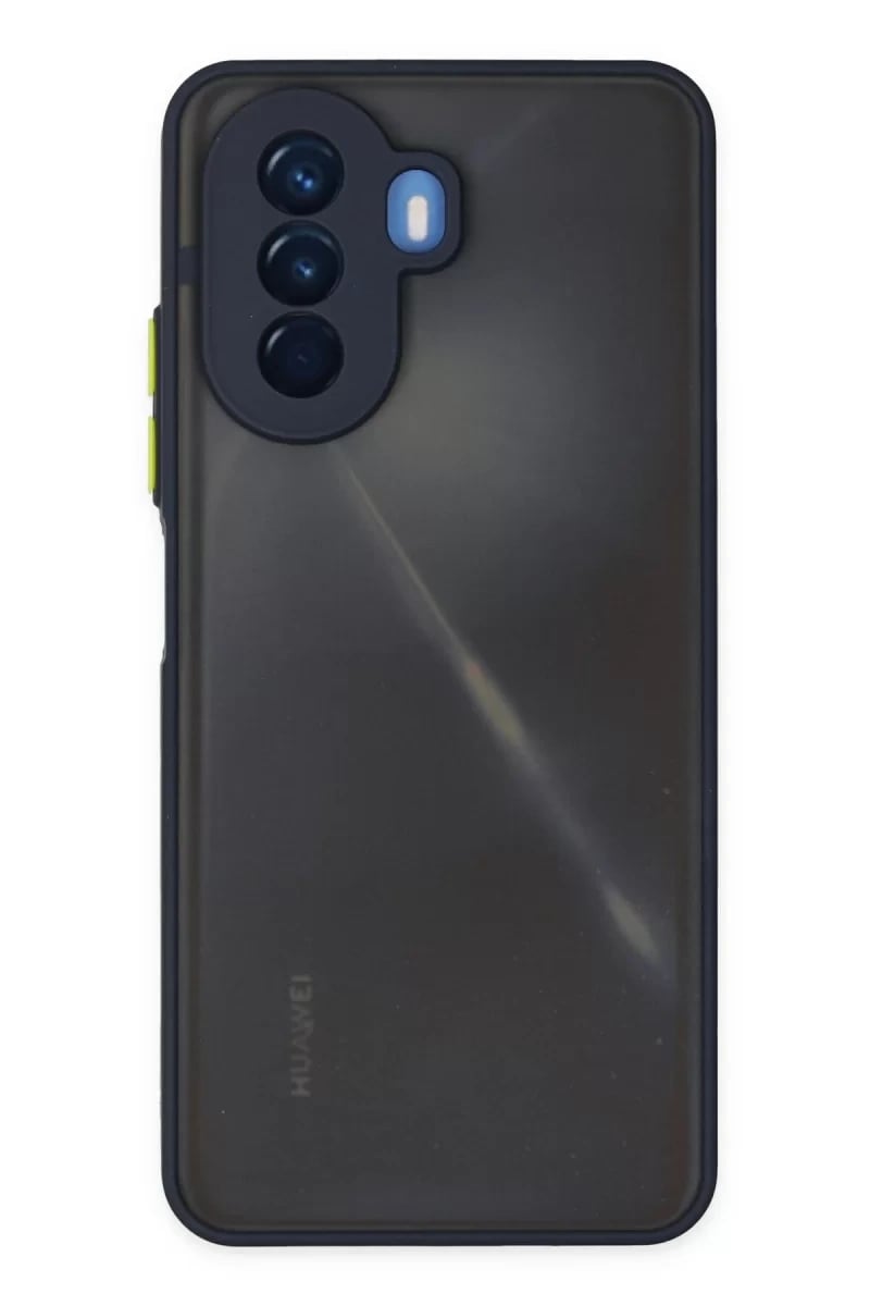 Huawei Nova Y70 Kılıf Montreal Silikon Kapak - Lacivert