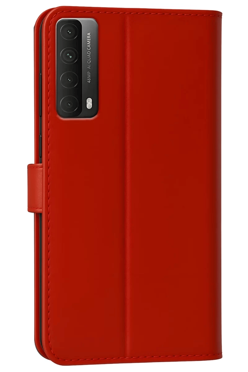 Huawei P Smart 2021 Kılıf Trend S Plus Kapaklı Kılıf - Kırmızı