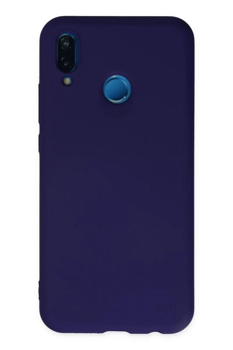 Huawei P20 Lite Kılıf Nano içi Kadife Silikon - Mor