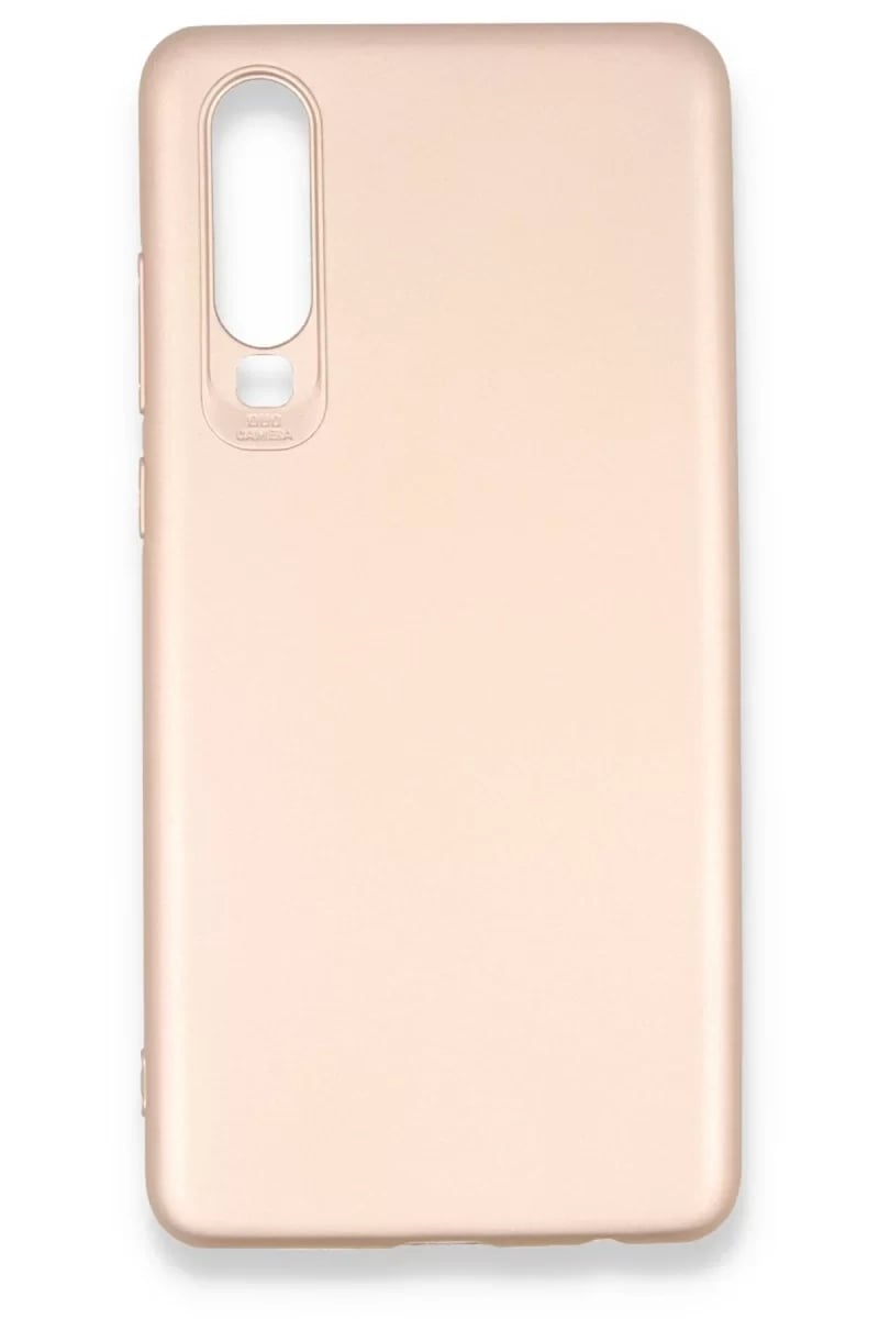 Huawei P30 Kılıf First Silikon - Rose Gold