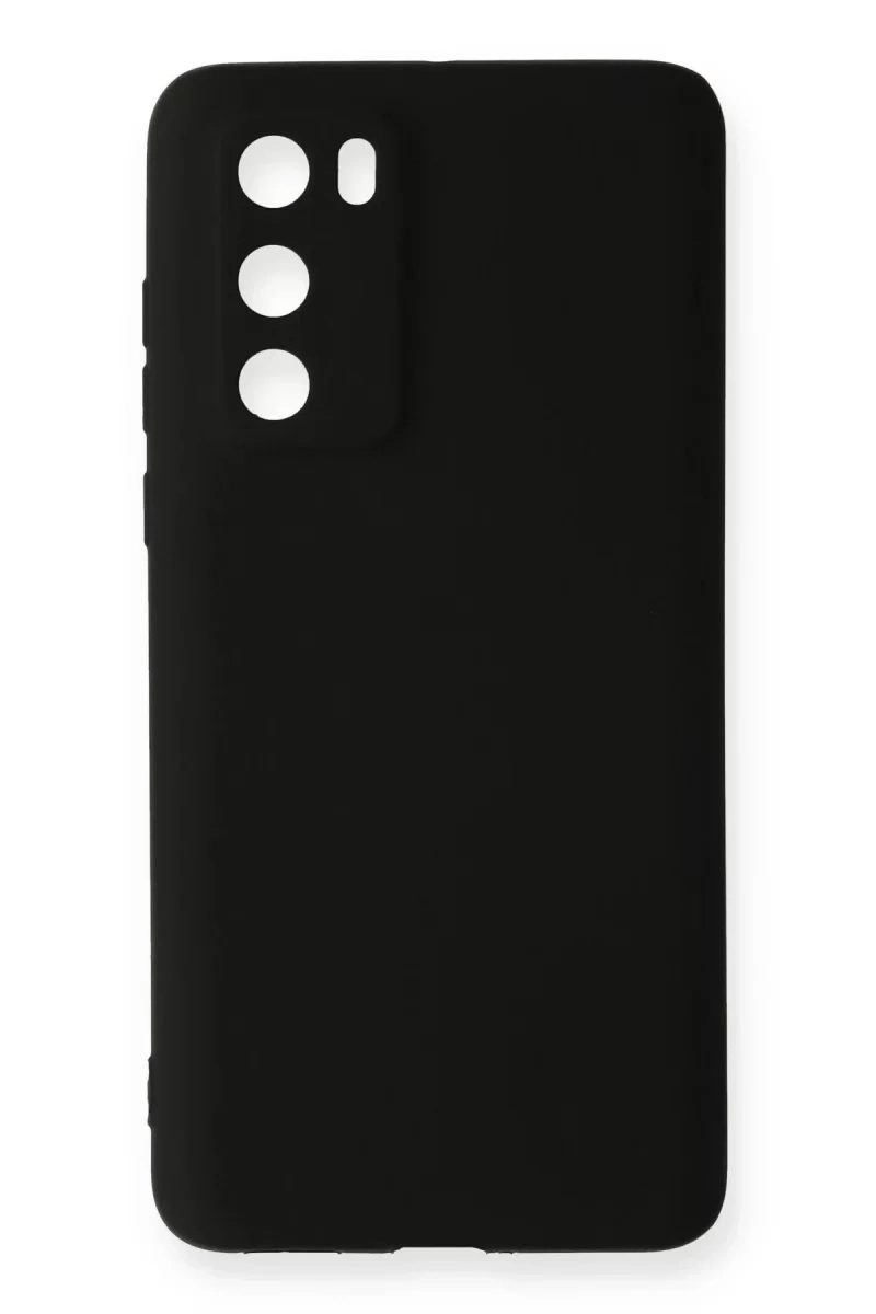 Huawei P40 Kılıf First Silikon - Siyah