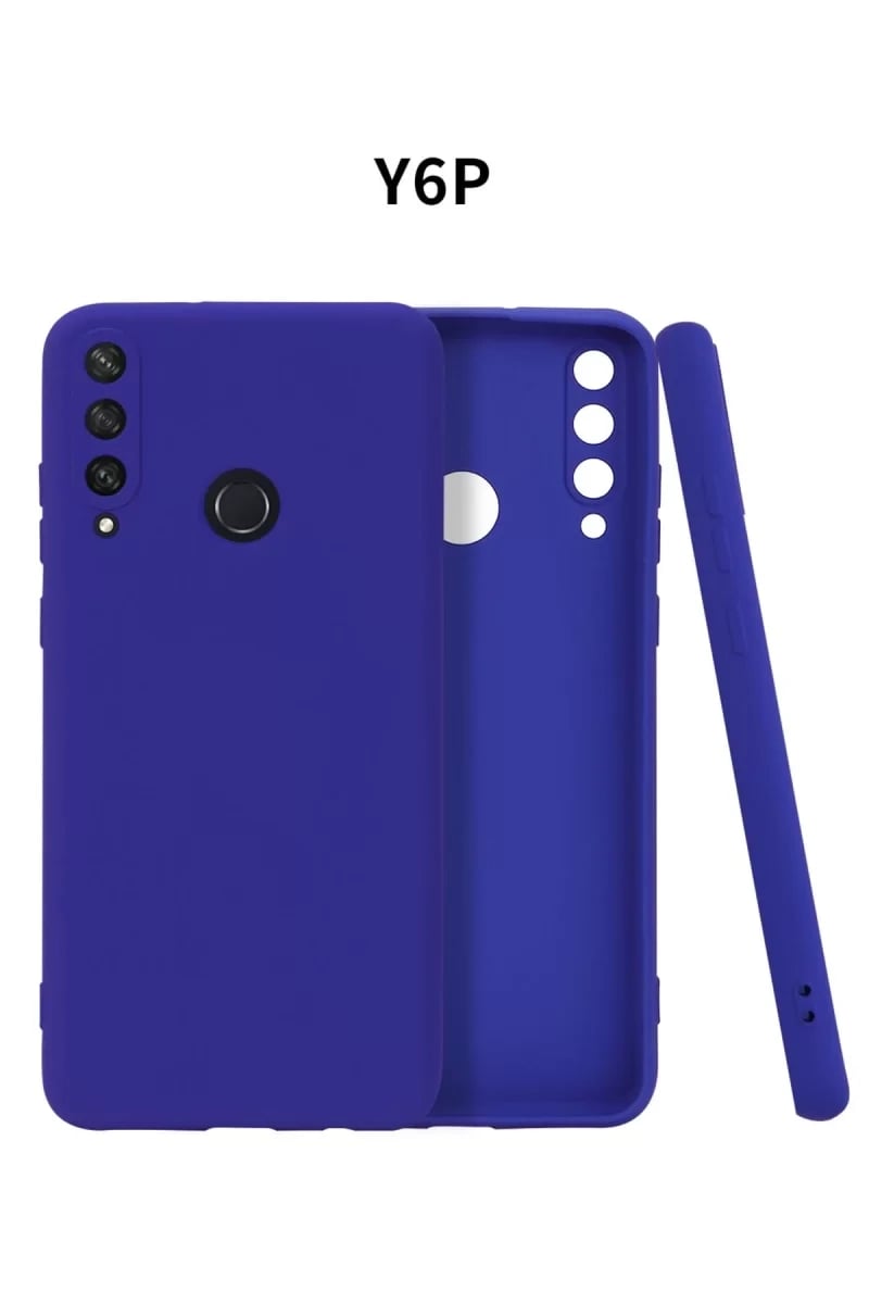 Huawei Y6P Kılıf First Silikon - Lacivert