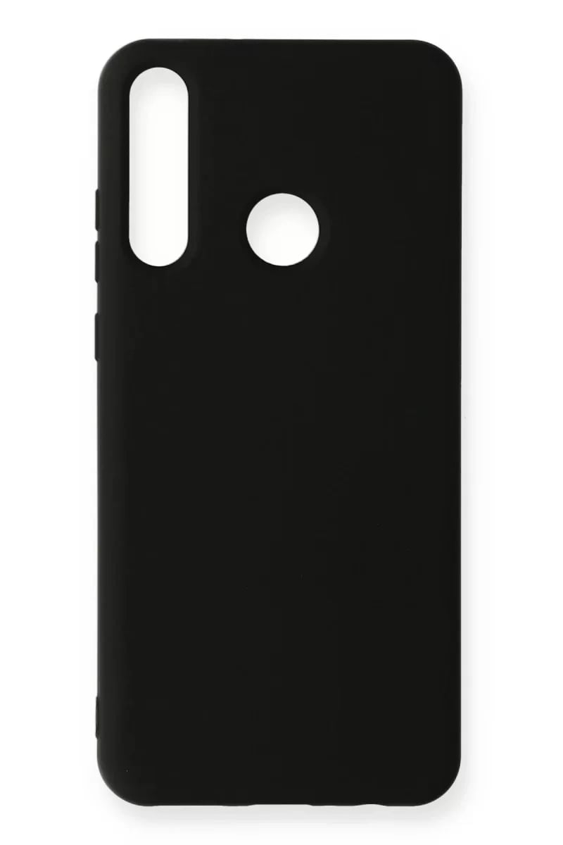 Huawei Y6P Kılıf Nano içi Kadife Silikon - Siyah