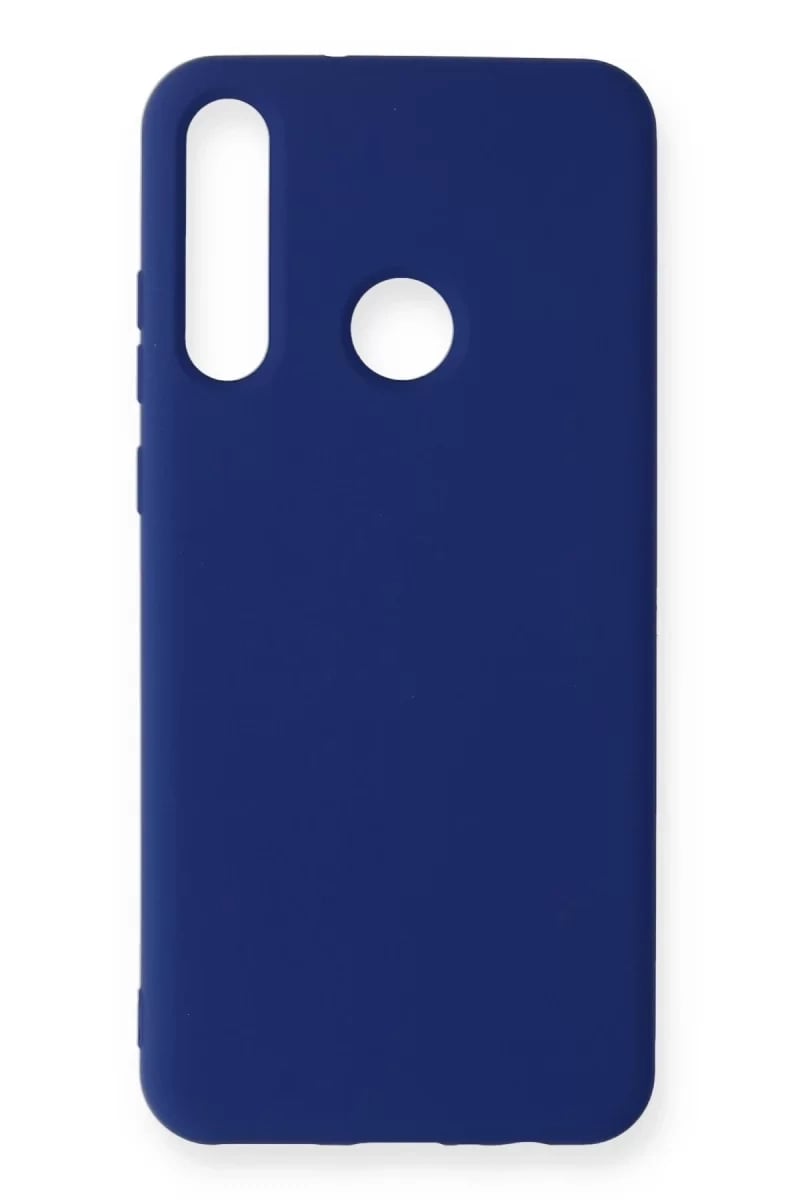 Huawei Y6P Kılıf Nano içi Kadife Silikon - Lacivert