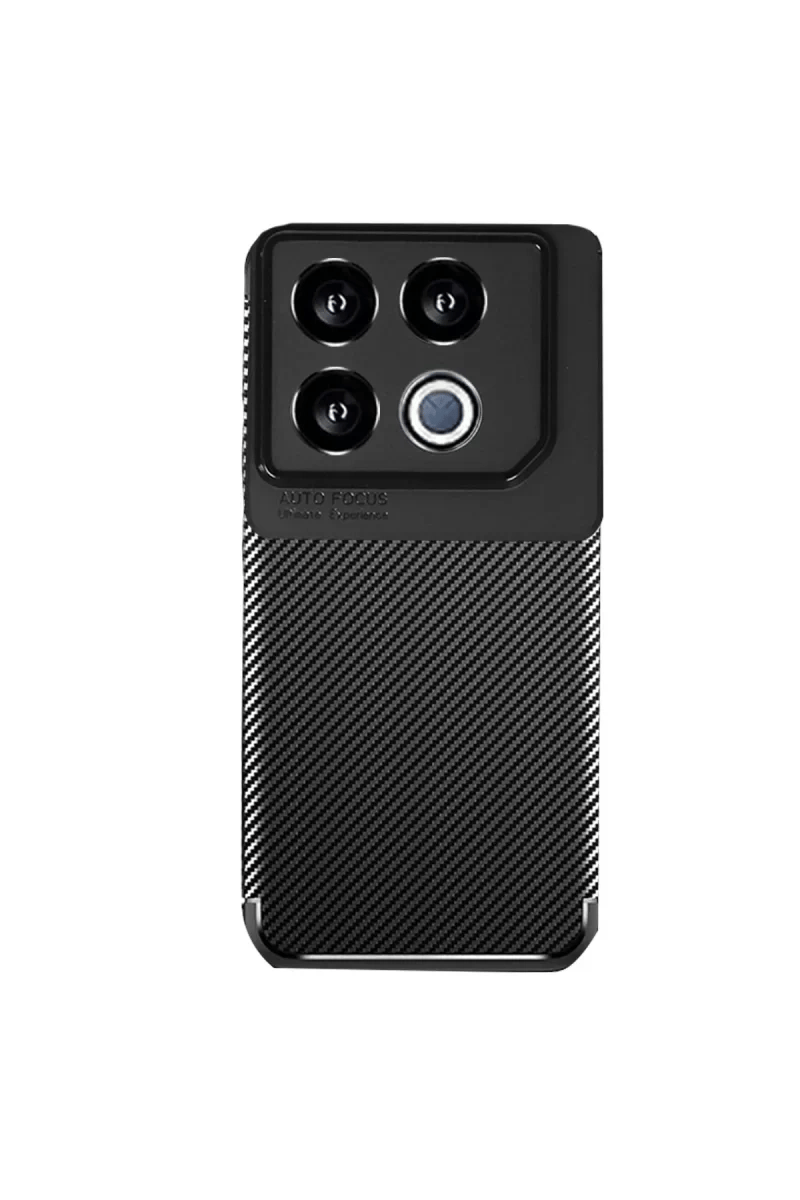 İnfinix GT 20 Pro Kılıf Auto Focus Karbon Kapak - Siyah