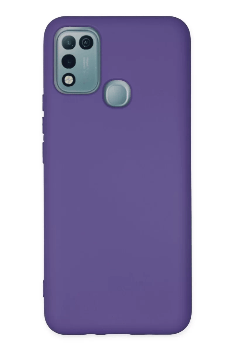 İnfinix Hot 10 Play Kılıf Nano içi Kadife Silikon - Mor