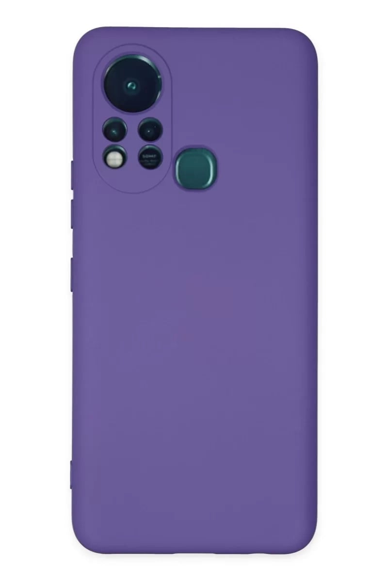 İnfinix Hot 11s Kılıf Nano içi Kadife Silikon - Mor