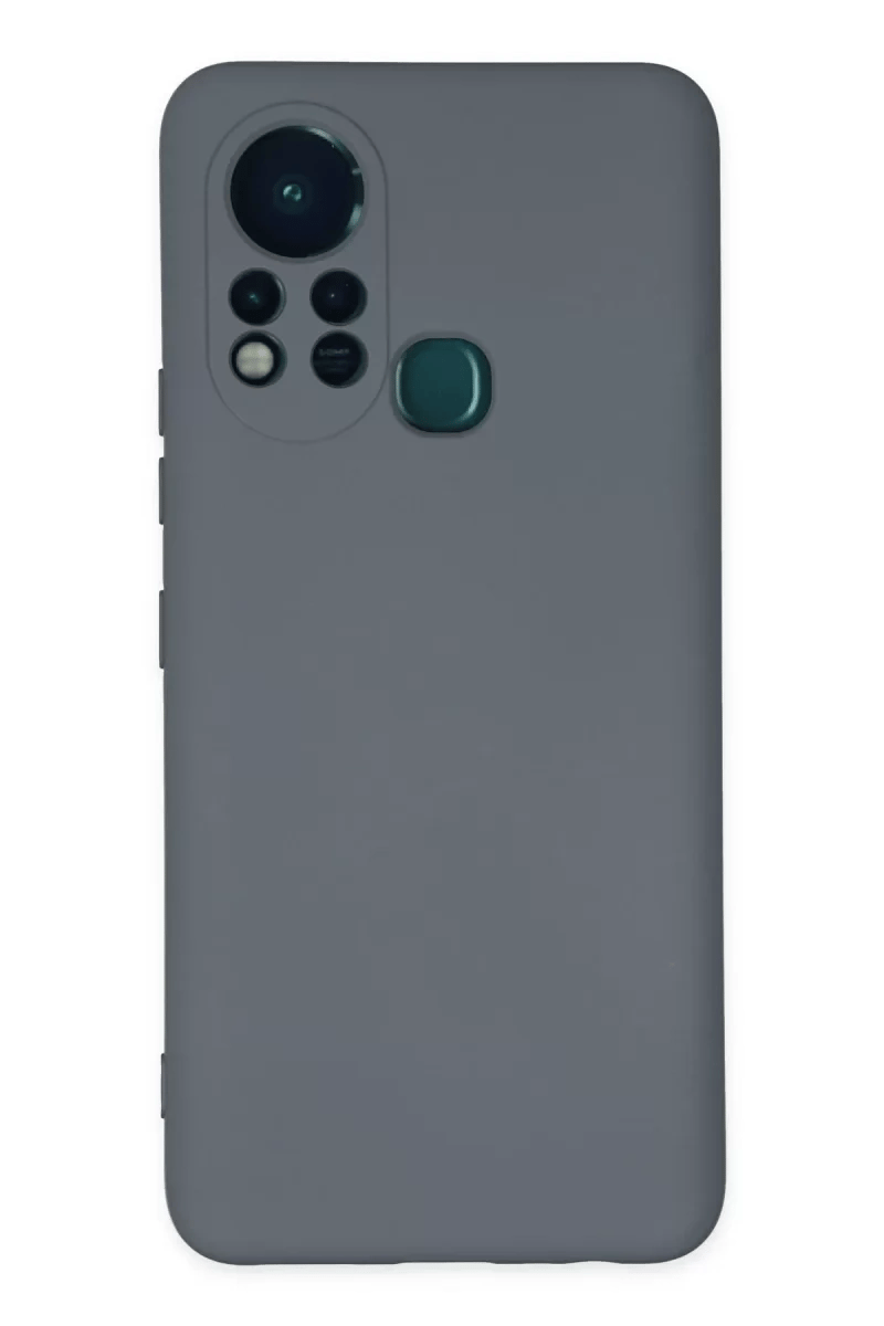 İnfinix Hot 11s Kılıf Nano içi Kadife Silikon - Gri