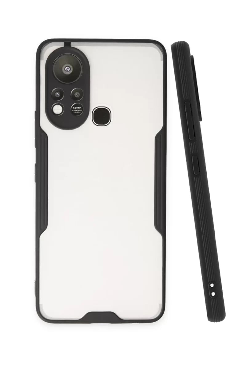 İnfinix Hot 11s Kılıf Platin Silikon - Siyah