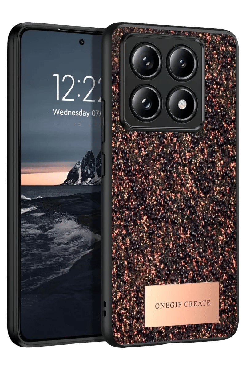 Mi 14T Pro Bright Simli Kapak - Derin Mor