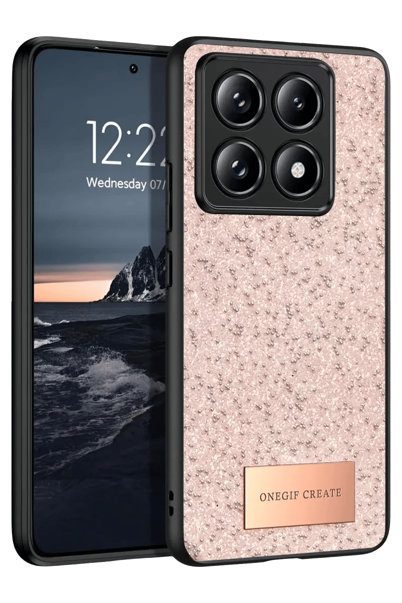 Mi 14T Pro Bright Simli Kapak - Pembe