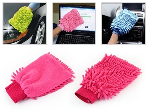 Mikrofiber Temizlik Eldiveni - Araç Yıkama Eldiveni Oto Yıkama Temizleme Cila Eldiveni