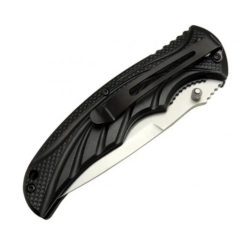 Mtech Handsome 453 Yeşil Kamp Çakı 21,5cm - Yarı Otomatik, Kemerlikli