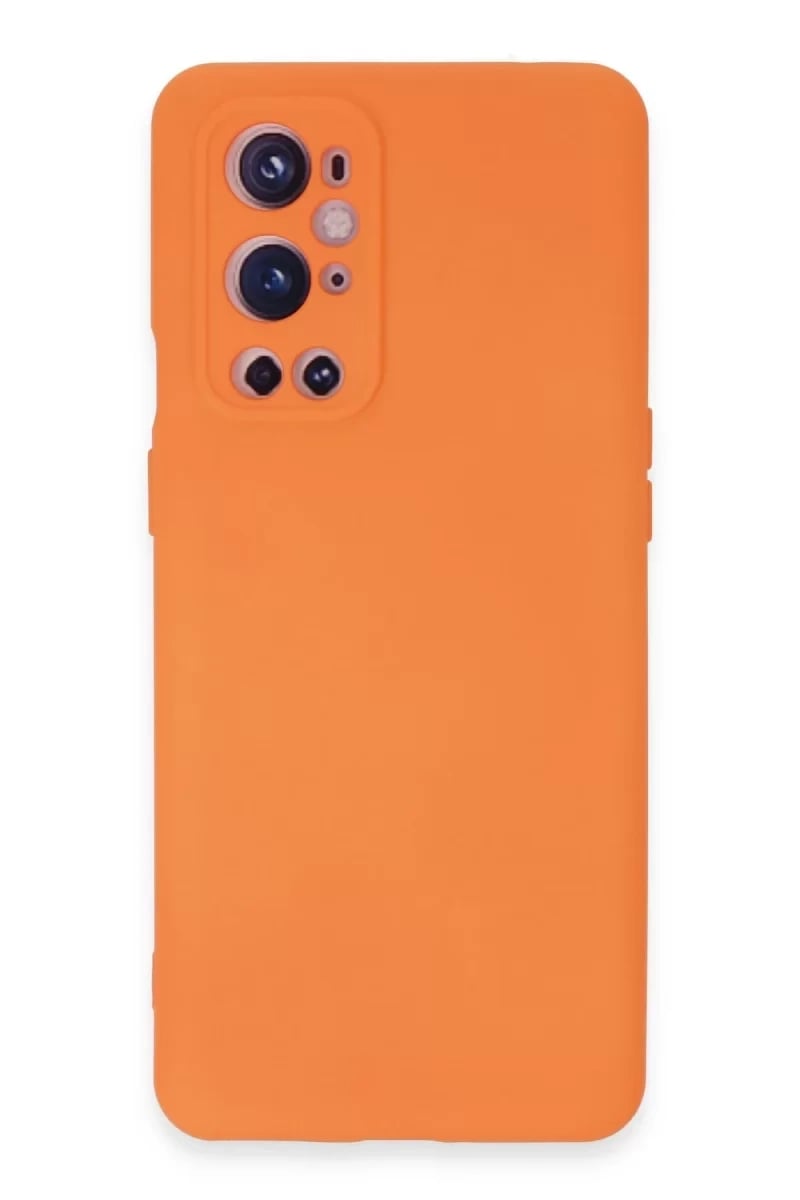 One Plus 9 Pro Kılıf Nano içi Kadife Silikon - Turuncu