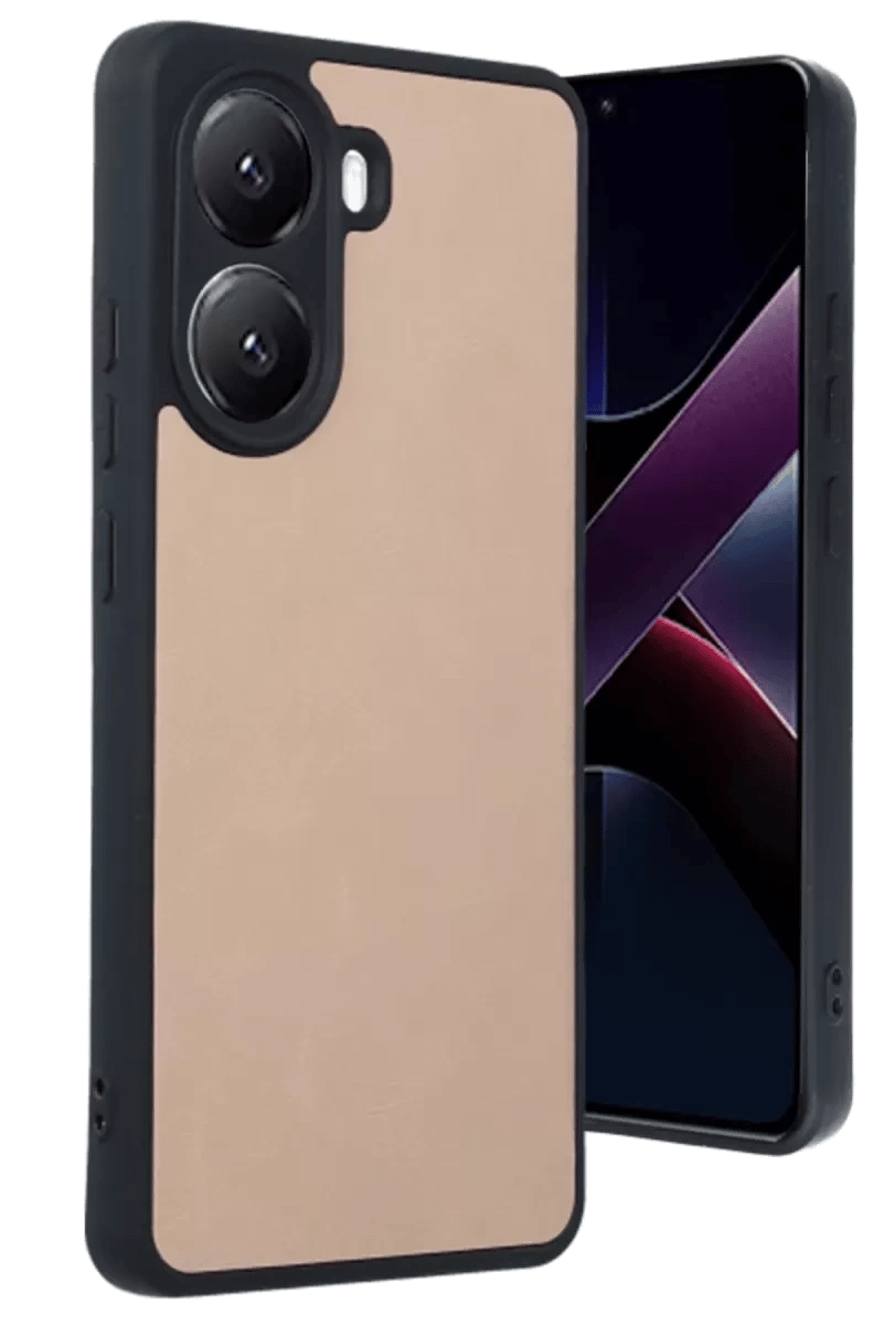 Poco X7 Pro Kılıf Aras Deri Kapak - Pudra