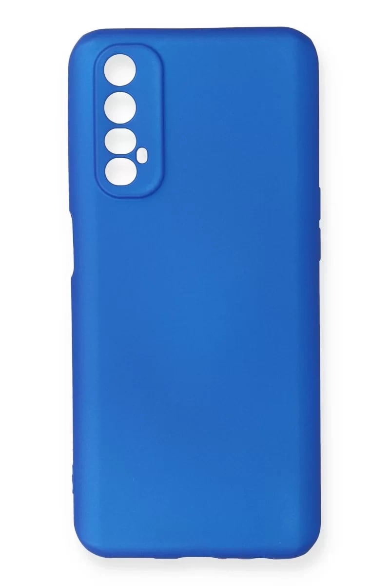 Realme 7 Kılıf First Silikon - Mavi