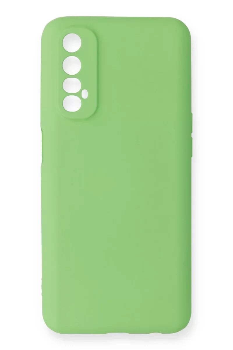Realme 7 Kılıf First Silikon - Yeşil