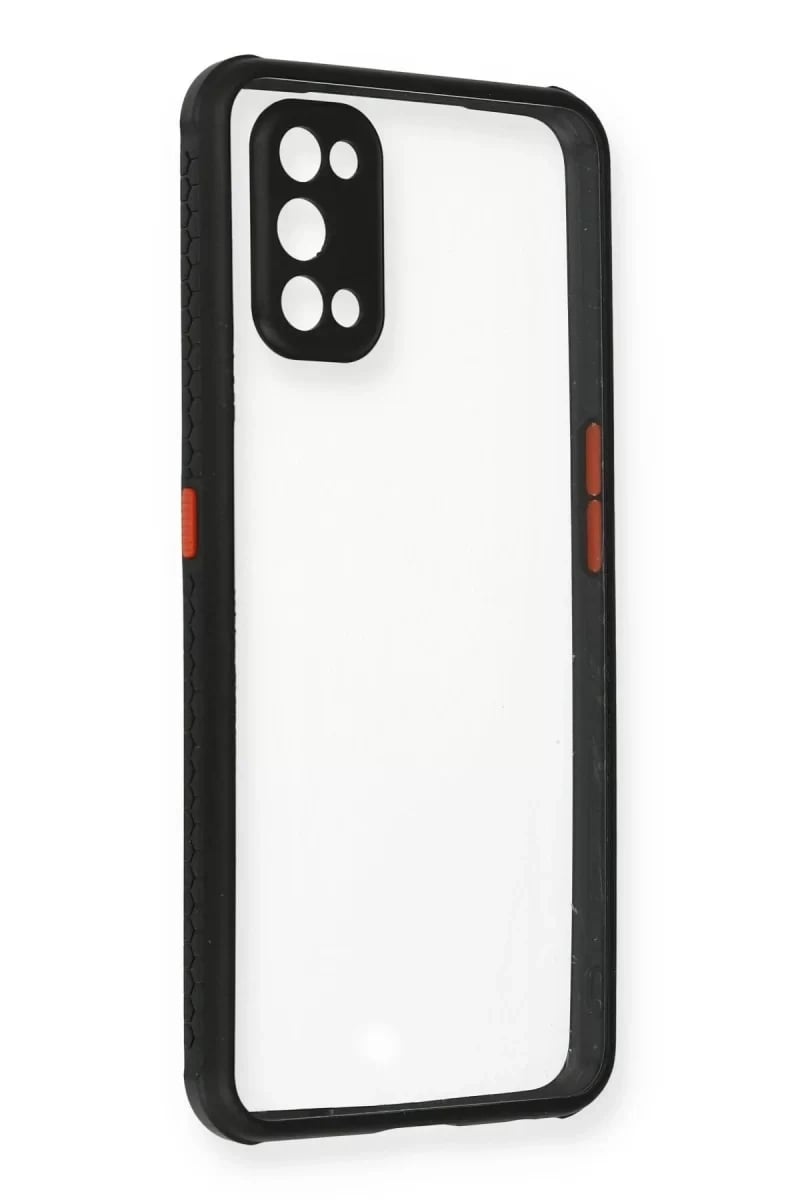 Realme 7 Pro Kılıf Miami Şeffaf Silikon - Siyah