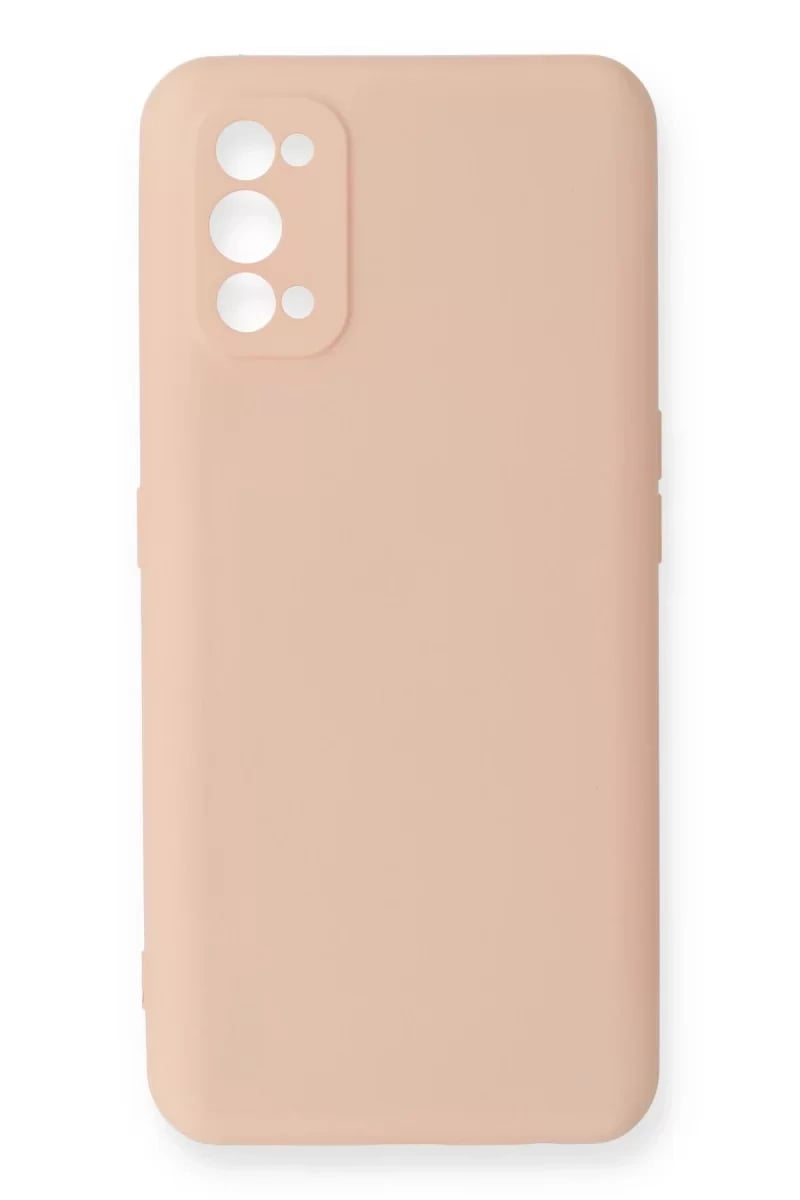 Realme 7 Pro Kılıf Nano içi Kadife Silikon - Pudra