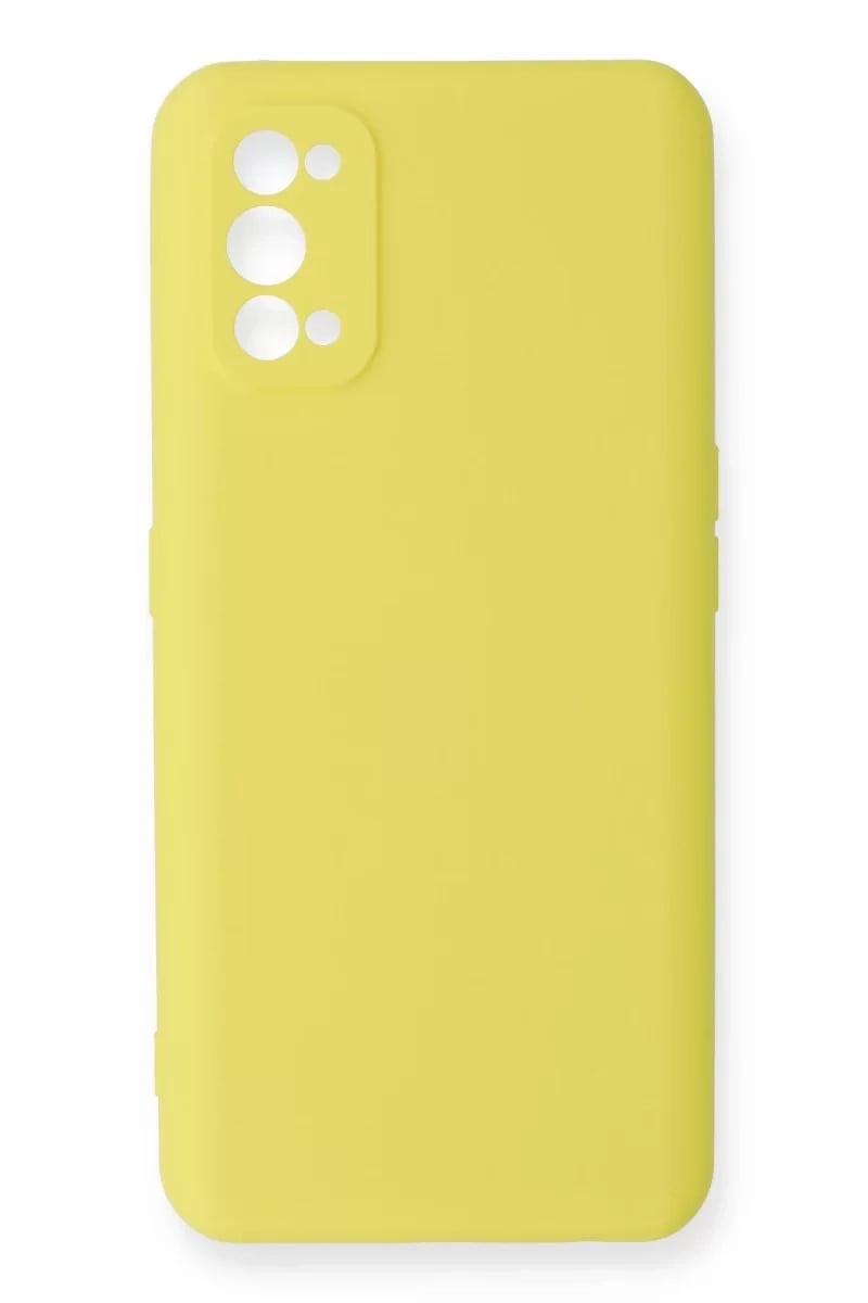 Realme 7 Pro Kılıf Nano içi Kadife Silikon - Sarı