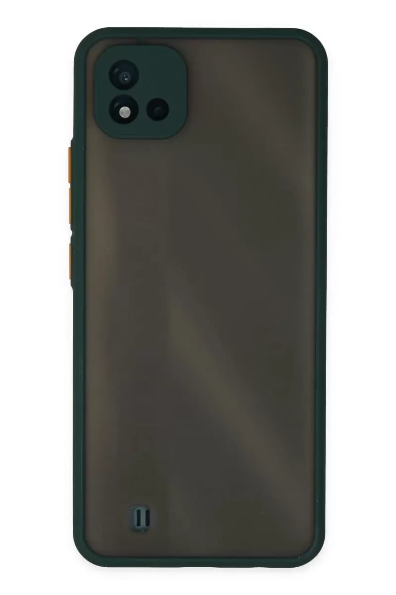 Realme C11 2021 Kılıf Montreal Silikon Kapak - Yeşil
