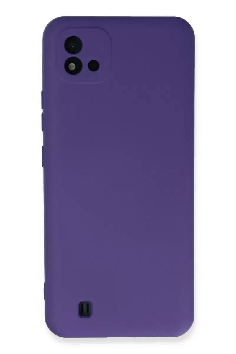 Realme C11 2021 Kılıf Nano içi Kadife Silikon - Mor