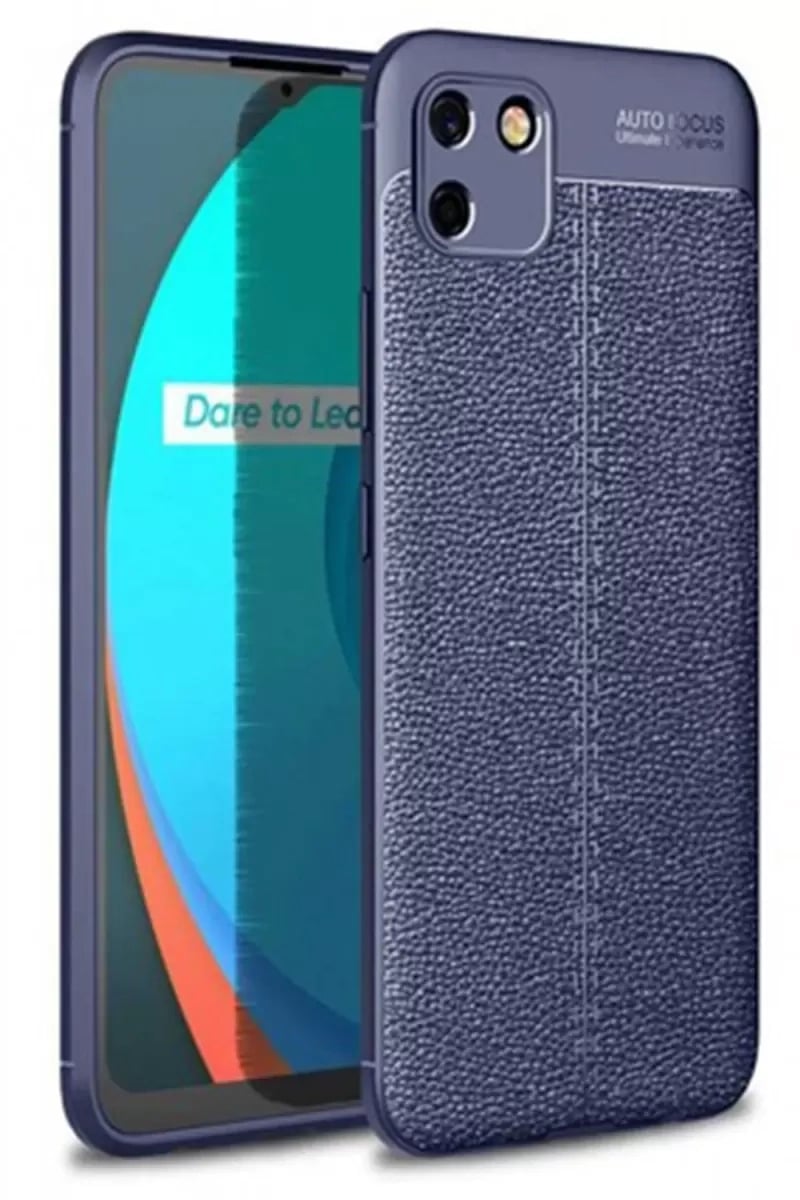 Realme C11 Kılıf Auto Focus Kapak - Lacivert