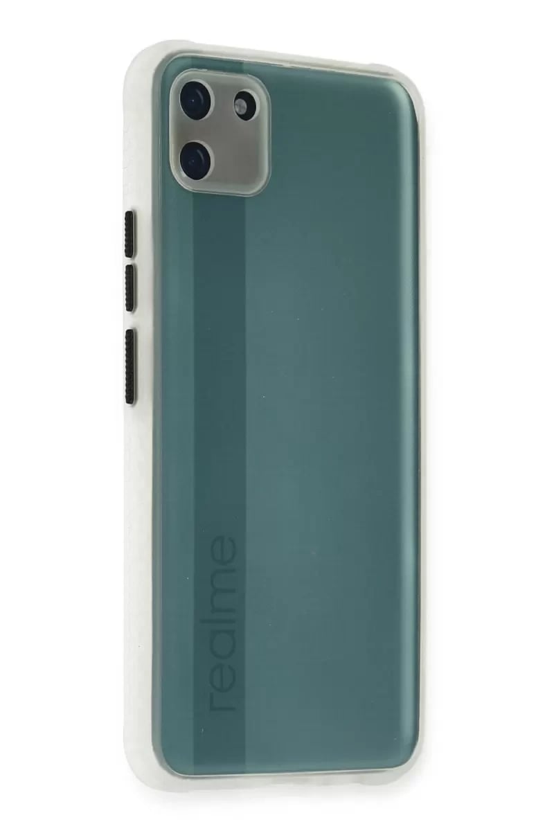 Realme C11 Kılıf Miami Şeffaf Silikon - Şeffaf