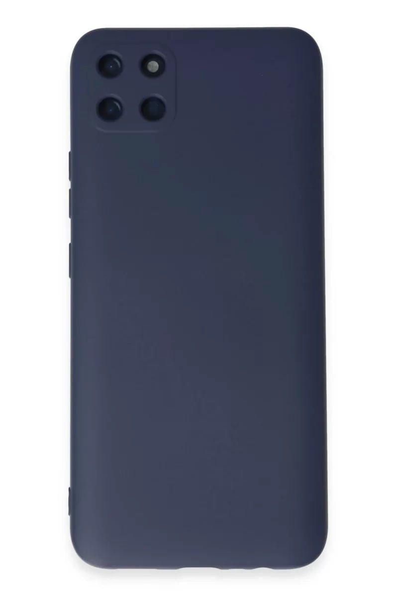 Realme C11 Kılıf Nano içi Kadife Silikon - Lacivert