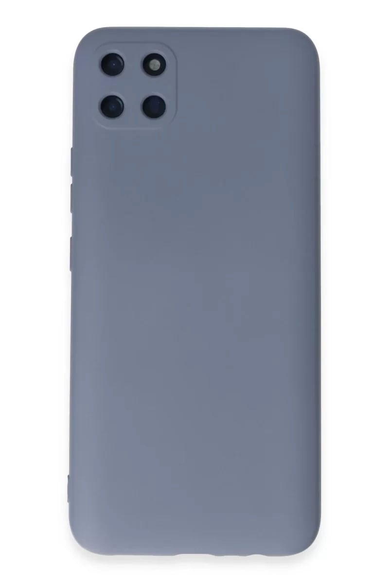 Realme C11 Kılıf Nano içi Kadife Silikon - Gri