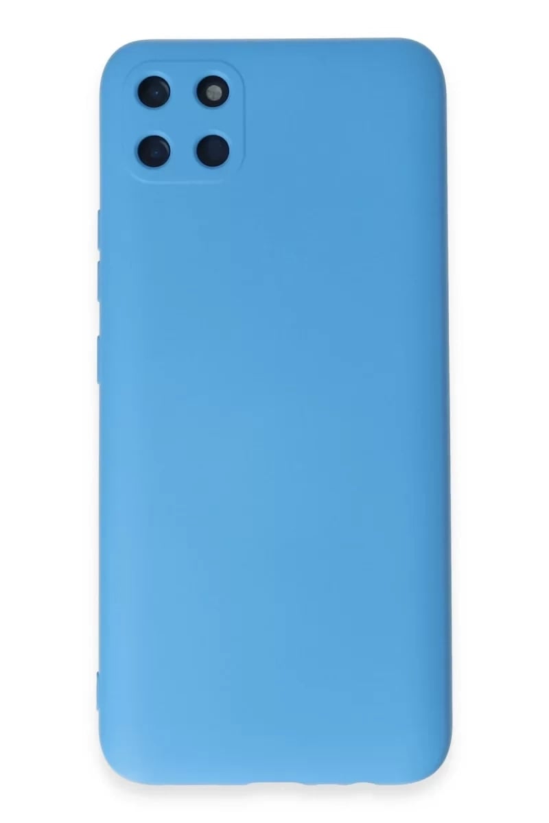 Realme C11 Kılıf Nano içi Kadife Silikon - Mavi