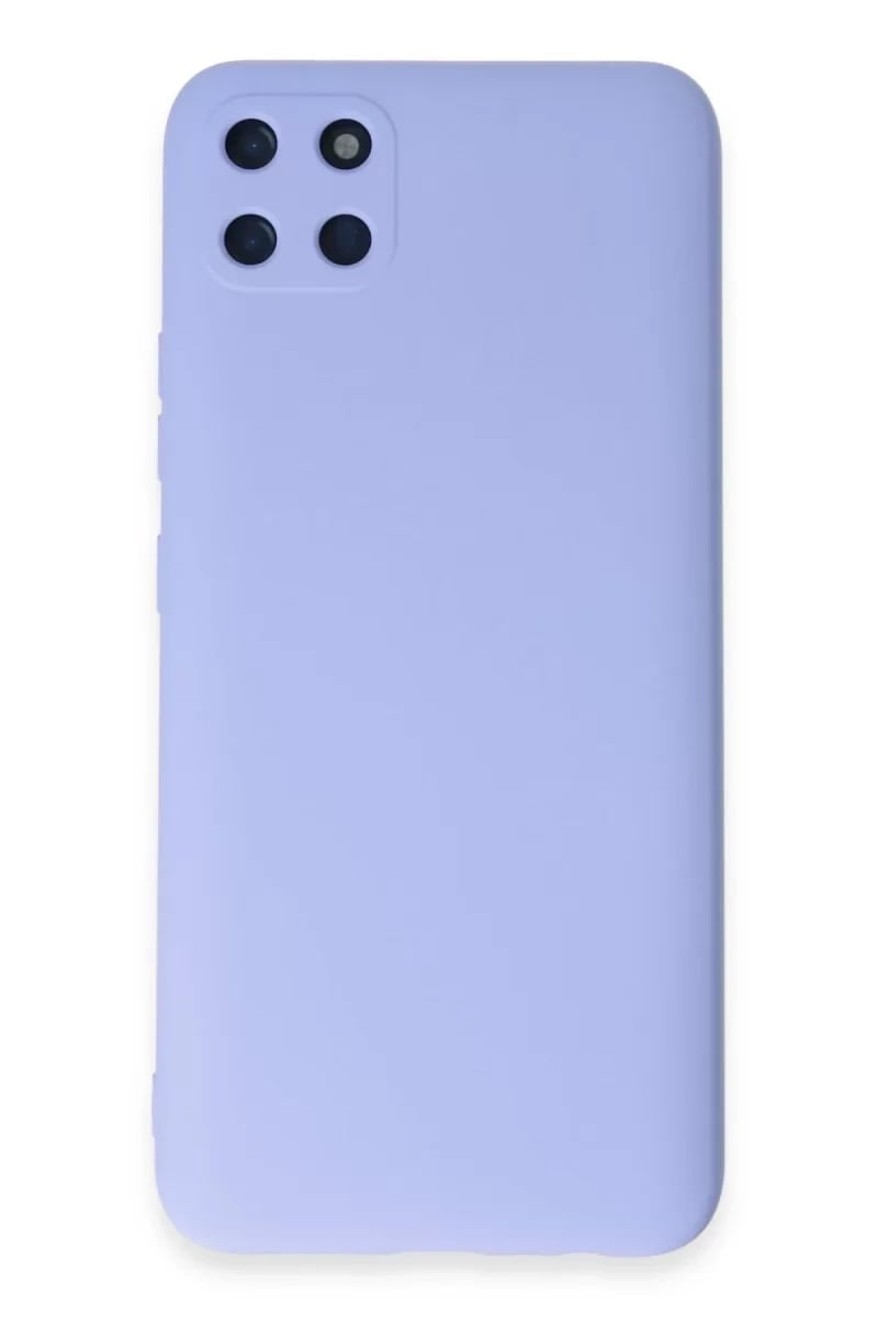 Realme C11 Kılıf Nano içi Kadife Silikon - Lila