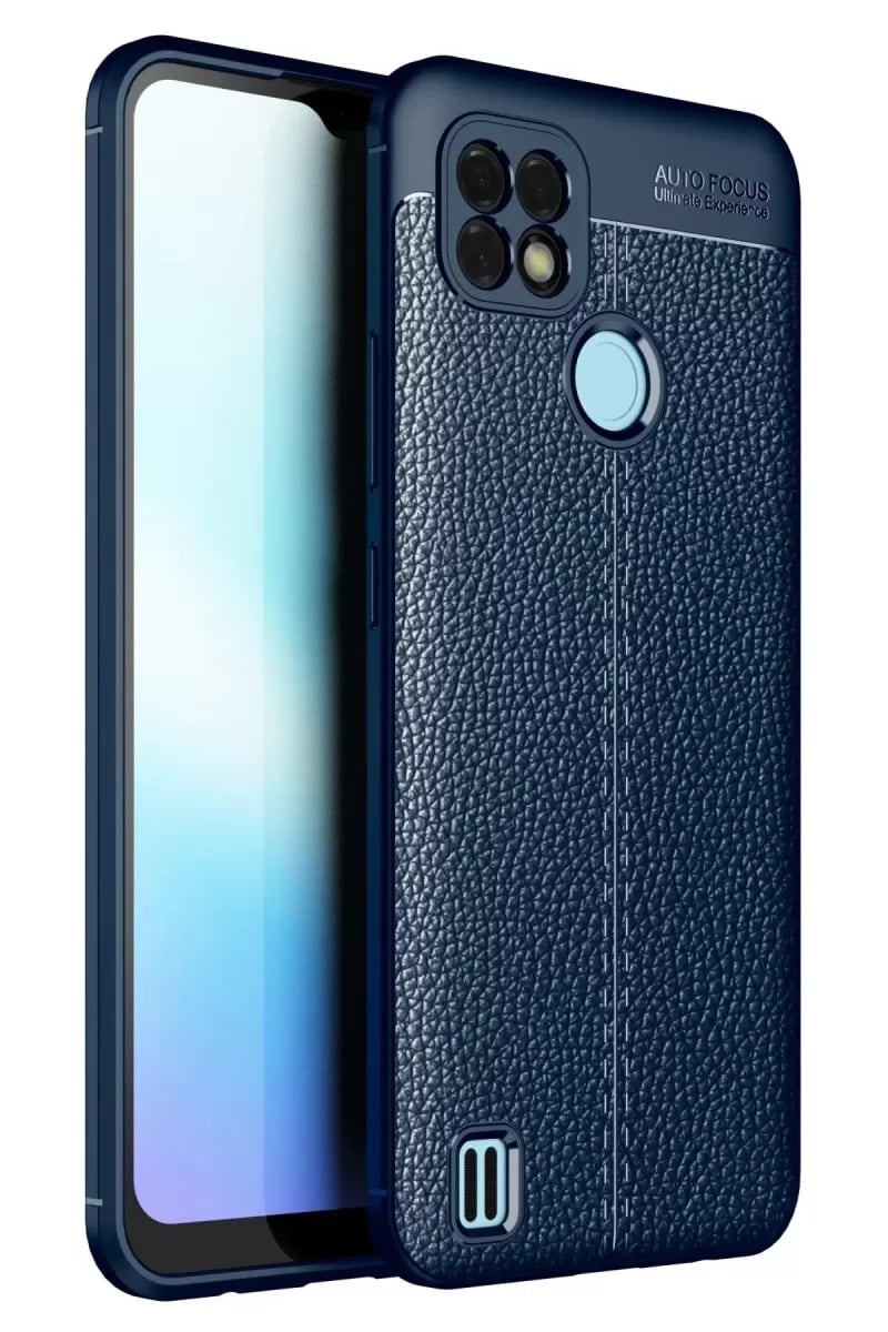 Realme C25 Kılıf Auto Focus Kapak - Lacivert