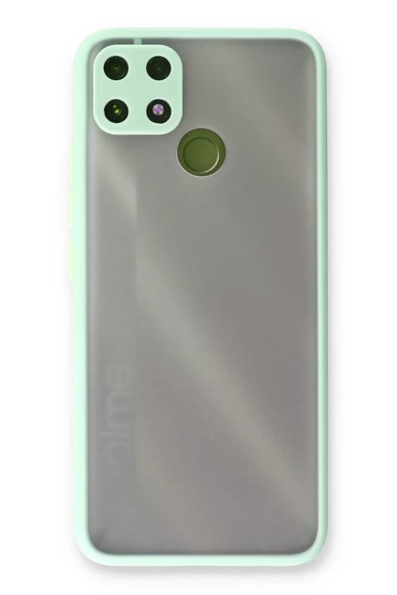 Realme C25 Kılıf Montreal Silikon Kapak - Turkuaz