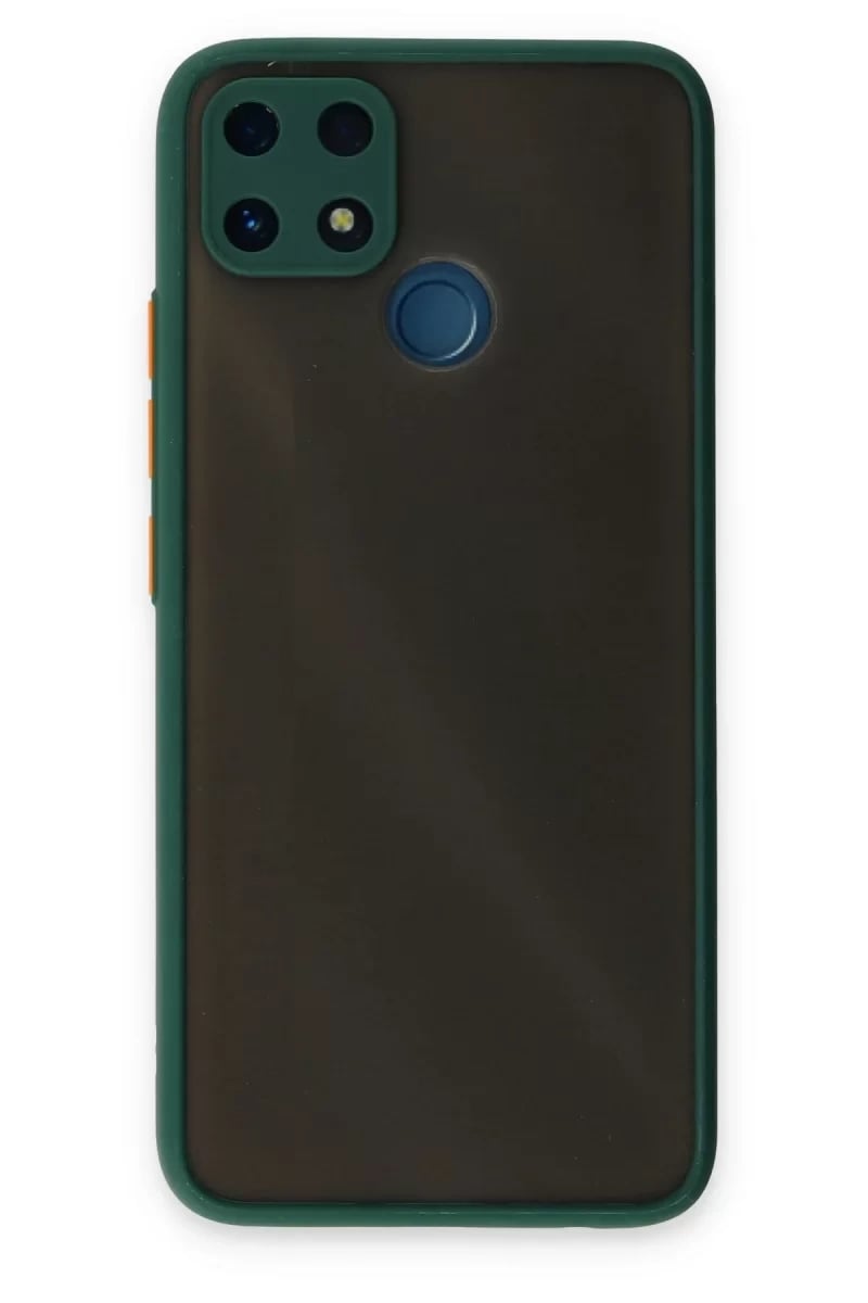 Realme C25 Kılıf Montreal Silikon Kapak - Yeşil