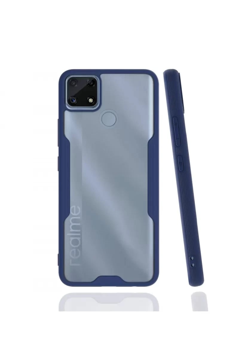 Realme C25 Kılıf Platin Silikon - Lacivert