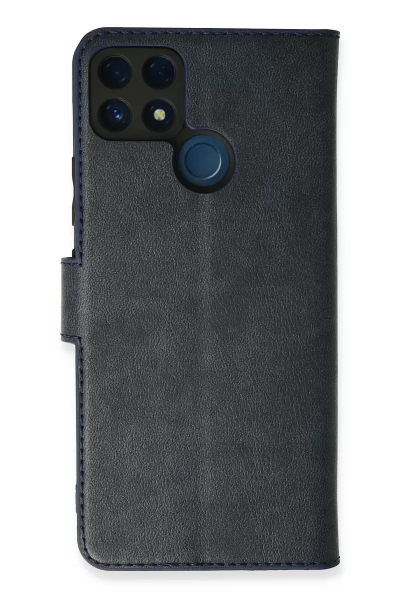 Realme C25 Kılıf Trend S Plus Kapaklı Kılıf - Lacivert