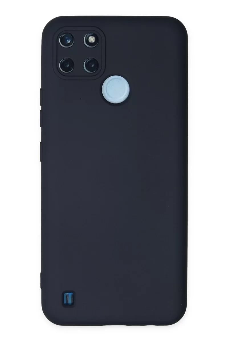 Realme C25Y Kılıf Nano içi Kadife Silikon - Lacivert