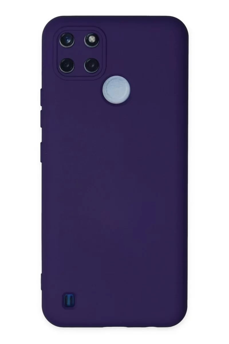 Realme C25Y Kılıf Nano içi Kadife Silikon - Mor