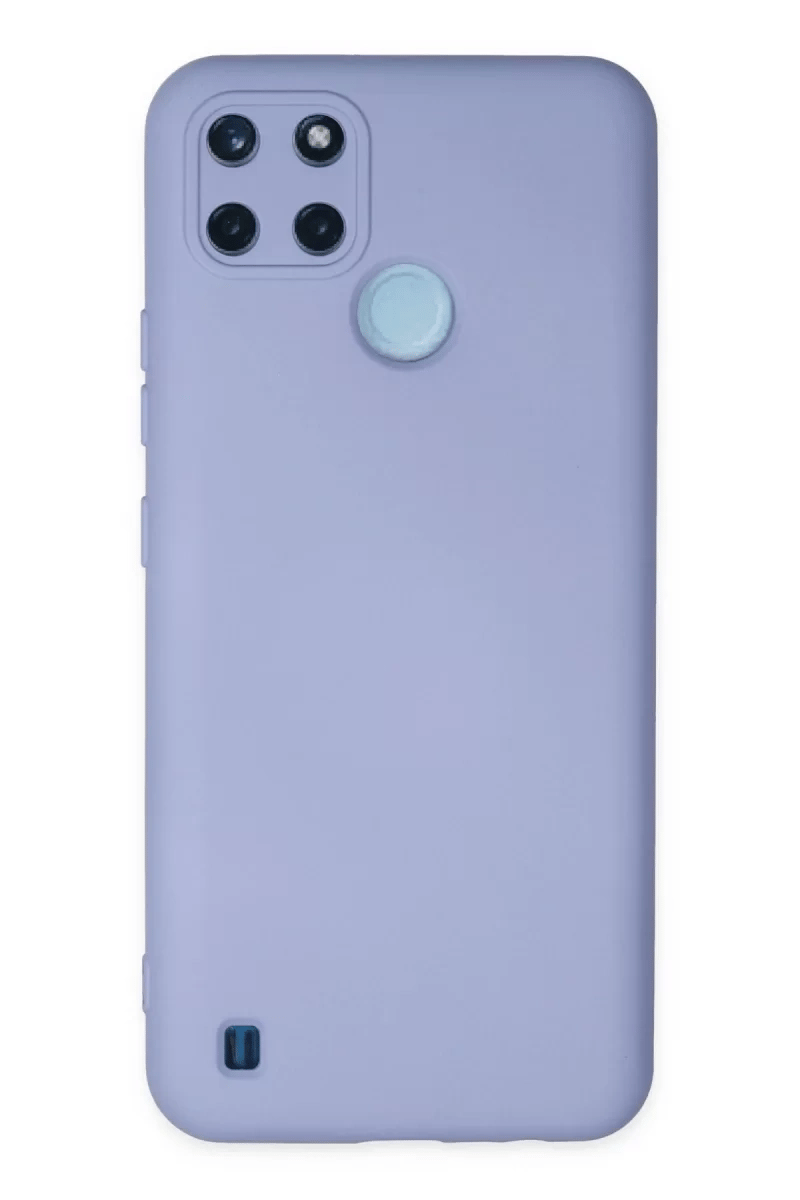Realme C25Y Kılıf Nano içi Kadife Silikon - Lila