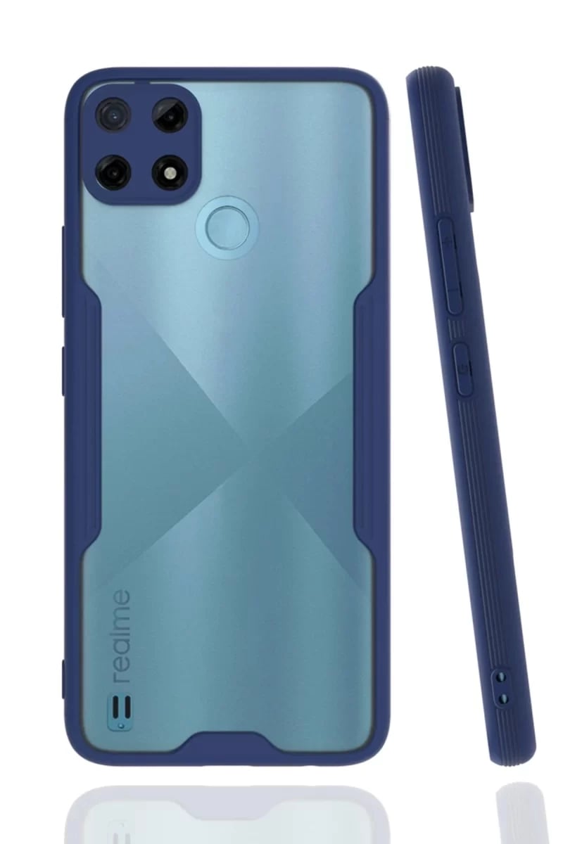 Realme C25Y Kılıf Platin Silikon - Lacivert