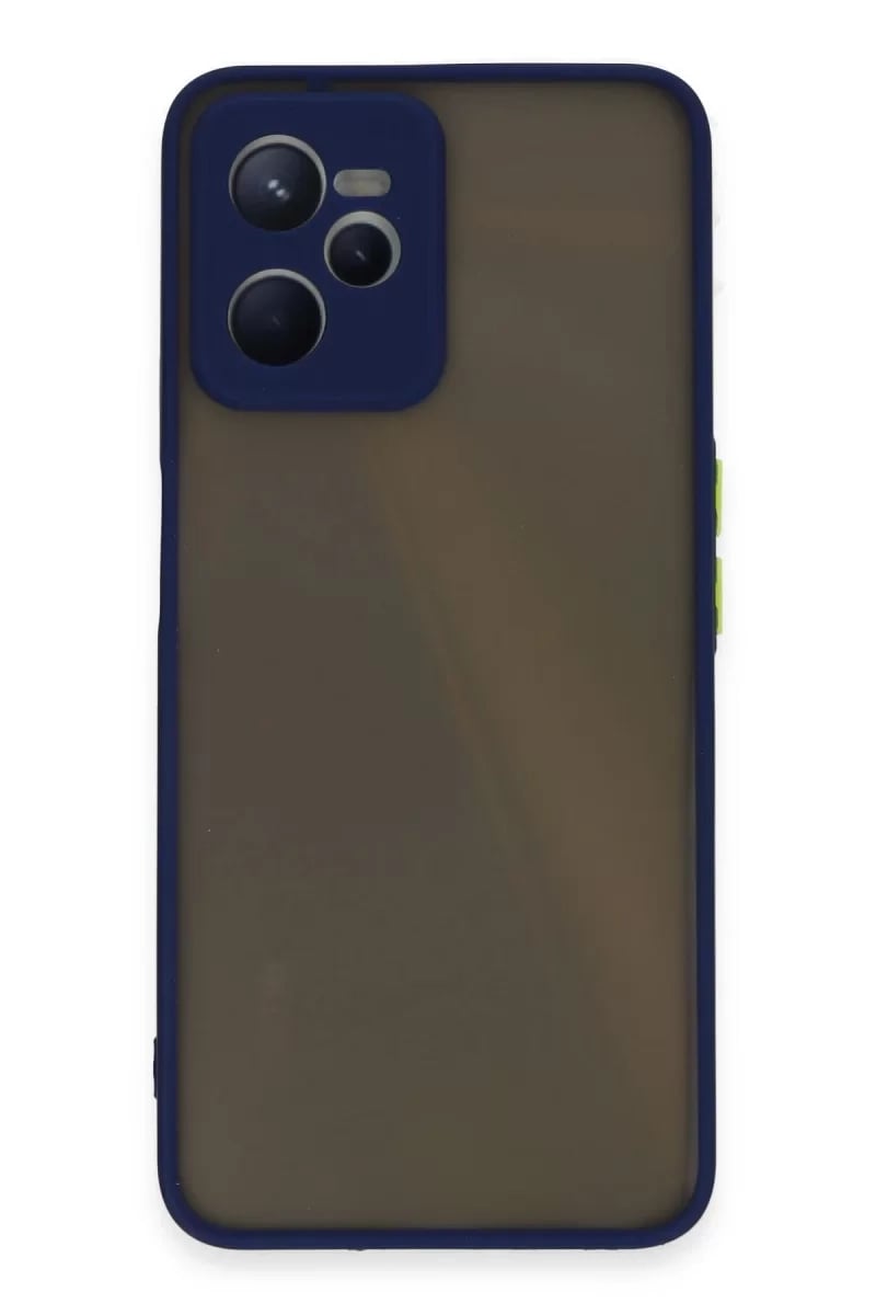 Realme C35 Kılıf Montreal Silikon Kapak - Lacivert
